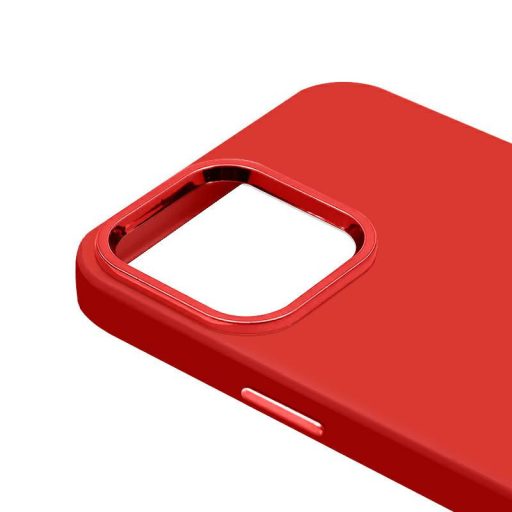 Ambi Case - Apple iPhone 13 Pro Max (6.7) piros szilikon tok