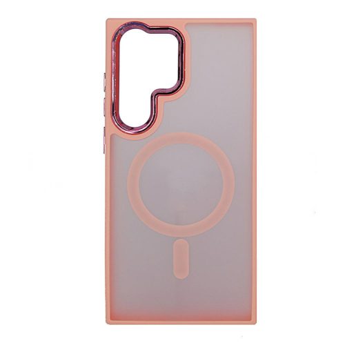 Magsafe Apple iPhone 12 / 12 Pro 2020 (6.1) TPU/PC tok (vezetéknélküli töltéshez) pink