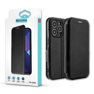   Enviro Fiber Samsung S921 Galaxy S24 (2024) oldalra nyíló mágneses könyv tok szilikon belsővel fekete