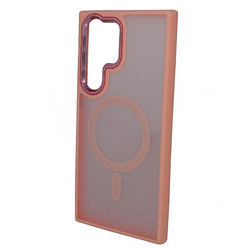 Magsafe Samsung S721 Galaxy S24 FE TPU/PC tok (vezetéknélküli töltéshez) pink