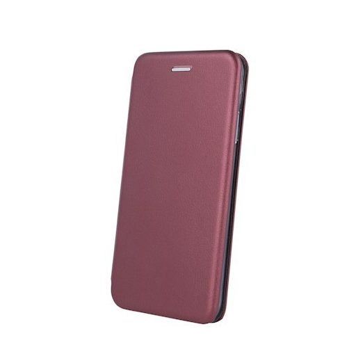 Forcell Elegance Xiaomi Redmi Note 14 5G oldalra nyíló mágneses könyv tok szilikon belsővel burgundi