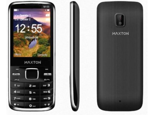 Maxton M55 mobiltelefon, dual sim-es kártyafüggetlen, bluetooth-os, fm rádiós fekete-kék (magyar nyelvű menüvel)