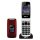 Maxcom MM824 kártyafüggetlen mobiltelefon, extra nagy gombokkal, vészhívóval piros (magyar nyelvű menüvel)