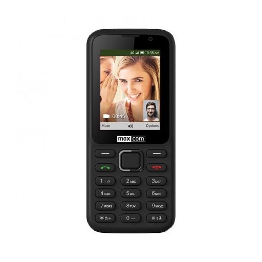 Maxcom MK241 mobiltelefon, kártyafüggetlen, bluetooth-os, fm rádiós fekete KaiOS operációs rendszerrel (magyar nyelvű menüvel)