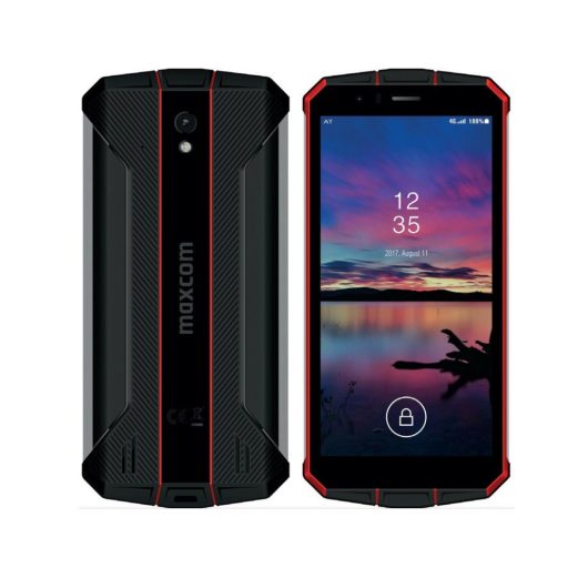 Maxcom MS507 3/32GB érintős mobiltelefon, dual sim-es, NFC, IP68, ütés- , por-, vízálló, quad core, Android 9.0 (magyar nyelvű menüvel), 5 inch