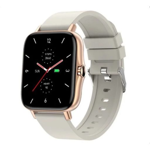 Maxcom Fit FW55 Aurum Pro arany vízálló okosóra magyar menüvel, pulzus és vérnyomásmérővel mikrofonnal