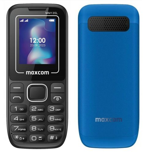 Maxcom MM135 Light mobiltelefon, dual sim-es kártyafüggetlen, fm rádiós fekete (töltő nélkül)