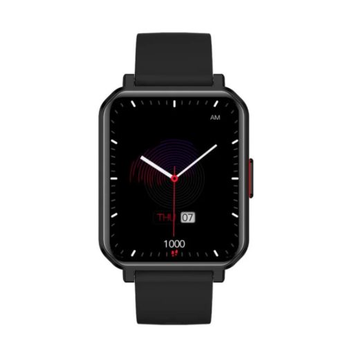 Maxcom FW56 Carbon Pro fekete vízálló okosóra pulzus és vérnyomásmérővel mikrofonnal