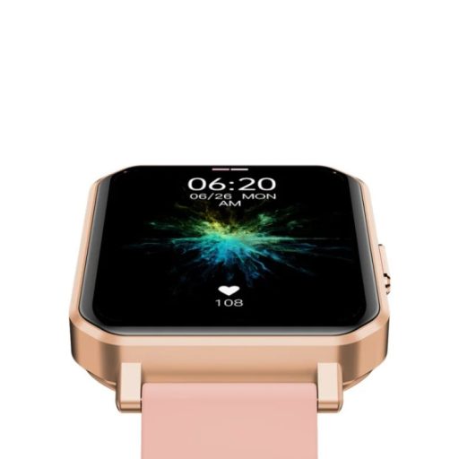 Maxcom FW56 Carbon Pro arany vízálló okosóra pulzus és vérnyomásmérővel mikrofonnal