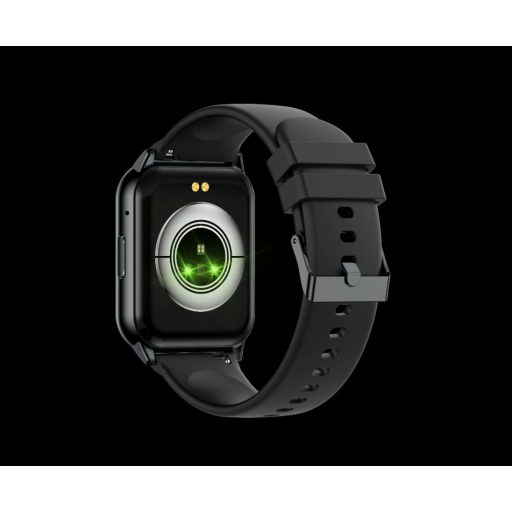 Maxcom FW25 Arsen Pro fekete matt IP67 vízálló okosóra magyar nyelvű menüvel pulzus és vérnyomásmérővel mikrofonnal