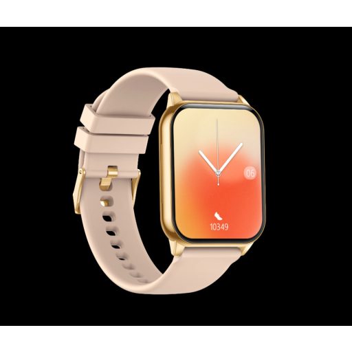 Maxcom FW25 Arsen Pro arany matt IP67 vízálló okosóra magyar nyelvű menüvel pulzus és vérnyomásmérővel mikrofonnal