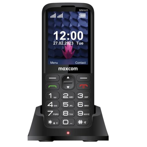 Maxcom MM445 4G Dual SIM mobiltelefon, kártyafüggetlen, extra nagy gombokkal, vészhívóval (magyar nyelvű menüvel)