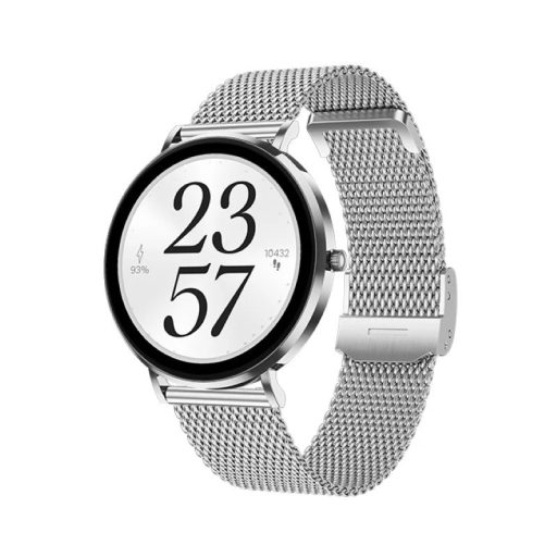 Maxcom FW27 Selen IP68 vízálló okosóra magyar nyelvű menüvel pulzus és vérnyomásmérővel Amoled kijelzővel ezüst