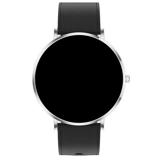 Maxcom FW27 Selen IP68 vízálló okosóra magyar nyelvű menüvel pulzus és vérnyomásmérővel Amoled kijelzővel ezüst