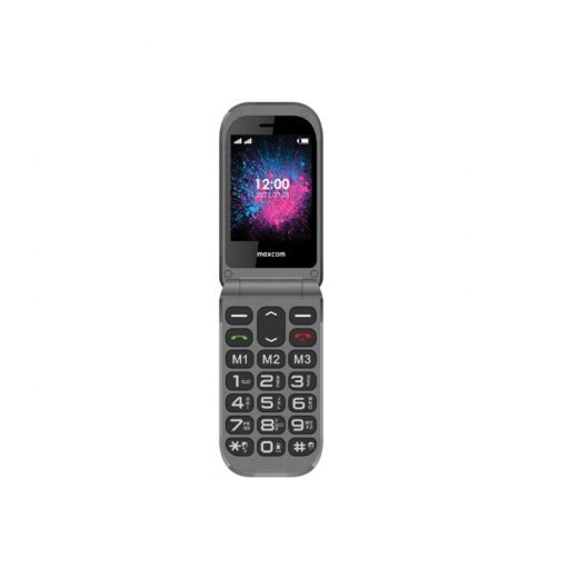 Maxcom MM827 4G kártyafüggetlen mobiltelefon, Dual Sim, extra nagy gombokkal, vészhívóval fekete (magyar nyelvű menüvel)