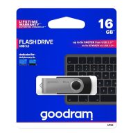   Goodram 8GB USB 2.0 fekete pendrive Artisjus matricával - UTS2-0080K0R11