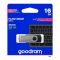 Goodram 8GB USB 2.0 fekete pendrive Artisjus matricával - UTS2-0080K0R11
