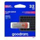 Goodram 32GB USB 3.0 piros pendrive Artisjus matricával - UTS3-0320R0R11