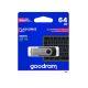 Goodram 64GB USB 3.2 fekete pendrive Artisjus matricával - UTS3-0640K0R11