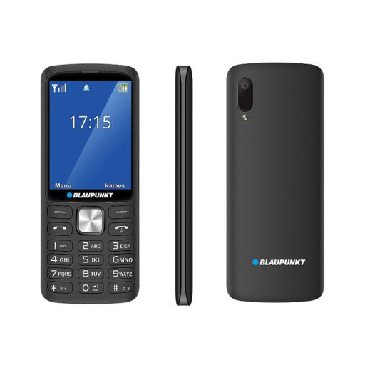 Blaupunkt V25 4G mobiltelefon, kártyafüggetlen, Dual SIM, fekete