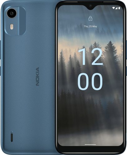 Nokia C12 2GB/64GB Dual SIM kártyafüggetlen érintős mobiltelefon, Cyan