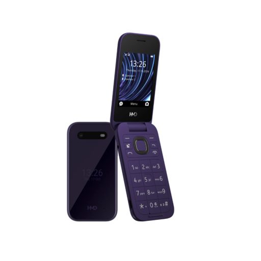 HMD (Nokia) 2660 4G Flip Mobiltelefon, Kártyafüggetlen, Dual Sim, lila