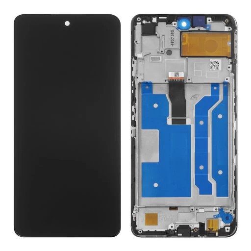Huawei P Smart (2021) / Honor 10X Lite fekete LCD kijelző érintővel és kerettel