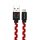 USB kábel Disney - Minnie USB - MicroUSB adatkábel 1m piros pöttyös