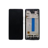   Samsung A536 Galaxy A53 5G fekete LCD kijelző érintővel és kerettel