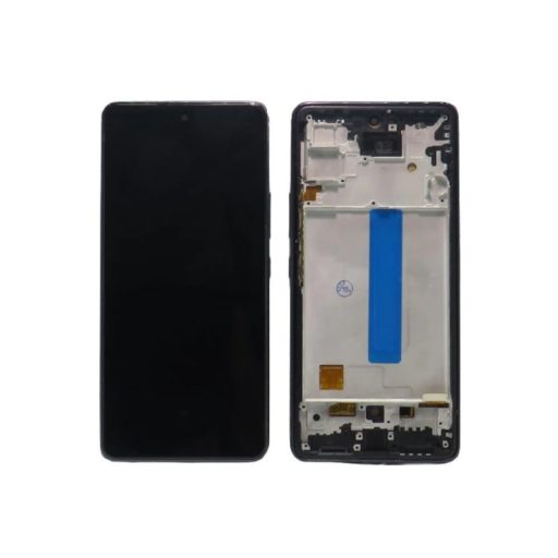 Samsung A536 Galaxy A53 5G fekete LCD kijelző érintővel és kerettel