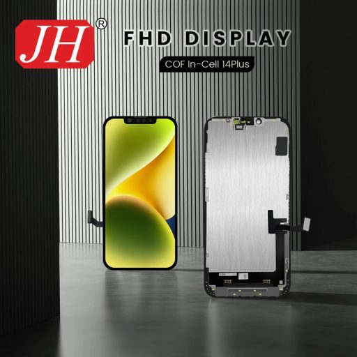 JH Apple iPhone 14 Plus (6.7) fekete LCD kijelző érintővel (FHD, removable IC)