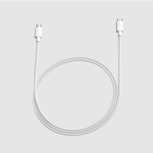 Bliszteres Xiaomi BHR087KGL fehér USB Type-C - Type-C gyorstöltő szövetbevonatos adatkábel 1m 6A