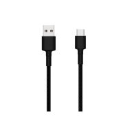   Xiaomi Mi Braided (SJV4109GL) fekete gyári szövetbevonatos USB - Type-C gyorstöltő adatkábel 1m 3A