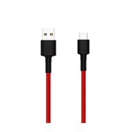   Xiaomi Mi Braided (SJV4110GL) piros gyári szövetbevonatos USB - Type-C gyorstöltő adatkábel 1m 3A