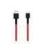 Xiaomi Mi Braided (SJV4110GL) piros gyári szövetbevonatos USB - Type-C gyorstöltő adatkábel 1m 3A