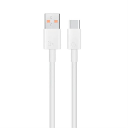 Bliszteres Xiaomi fehér gyári USB - Type-C gyorstöltő adatkábel 1m 6A (BHR6032GL)