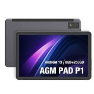   AGM PAD P1 4G ütés- és vízálló 8+256GB IP68 Tablet, kártyafüggetlen, Dual Sim, fekete, 10,36 inch