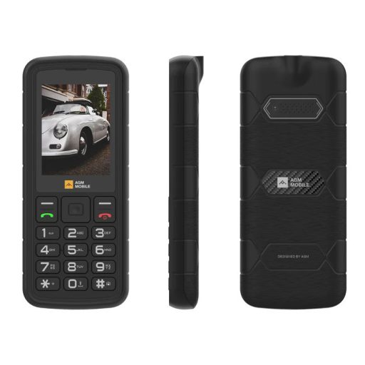 AGM M9 2G ütés- és vízálló IP68 mobiltelefon, kártyafüggetlen, Dual Sim, fekete