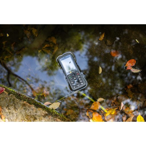 AGM M9-F 4G  vízen lebegő, ütés- és vízálló IP68 mobiltelefon, kártyafüggetlen, Dual Sim, fekete narancssárga