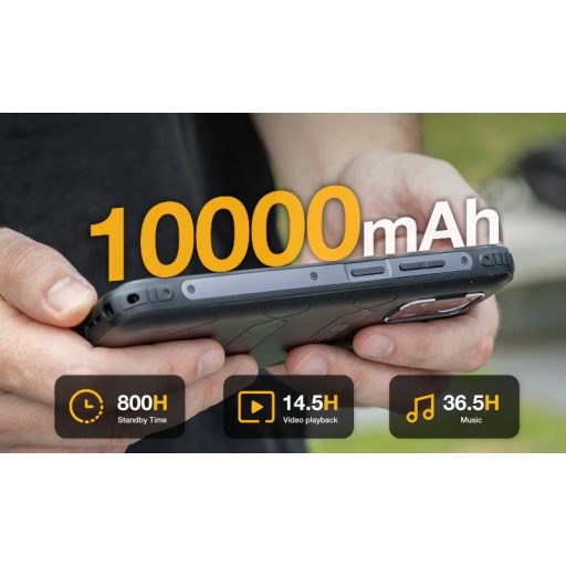 AGM H Max 4/128GB | IP69K, MIL-STD-810H | 10000 mAh akkumulátor | Könnyű és vékony | 90 Hz-es kijelző | 4G Dual SIM mobiltelefon | 6.56 inch