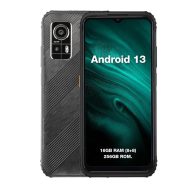   AGM H6 ütés- és vízálló 8+256GB IP68 érintős mobiltelefon, kártyafüggetlen, Dual Sim, fekete, 6,56 inch