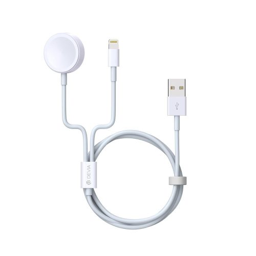 Devia 2in1 Apple Lightning - és Apple Watch töltő adatkábel USB csatlakozóval