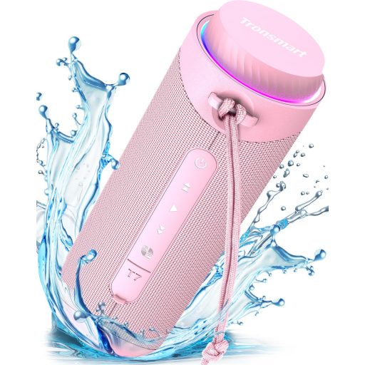 Tronsmart T7 IPX7 vízálló LED világítású bluetooth hangszóró pink 30W