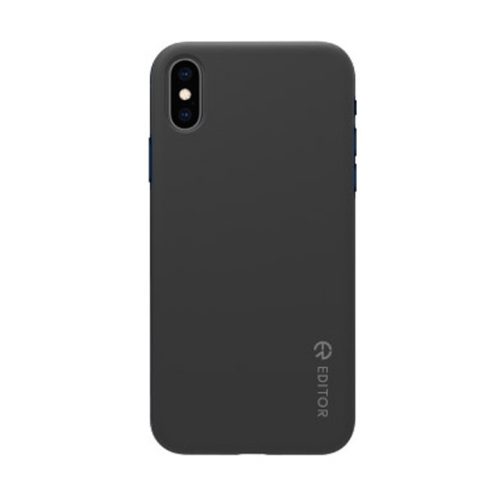 Editor Color fit Xiaomi Redmi 6 fekete szilikon tok csomagolásban