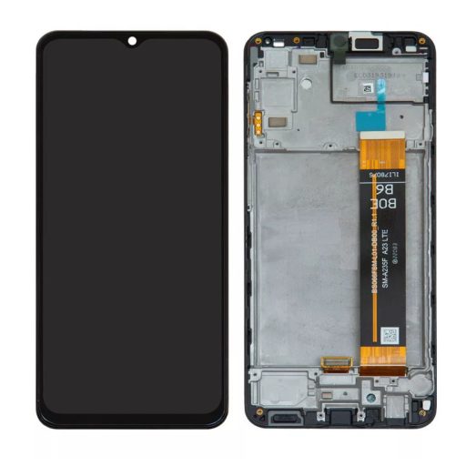 Samsung A236 Galaxy A23 5G fekete LCD kijelző érintővel és kerettel