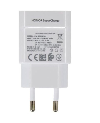 Honor HN-100225E00 fehér gyári gyors töltőfej 10.0V/2.25V - 2250mAh 22.5W