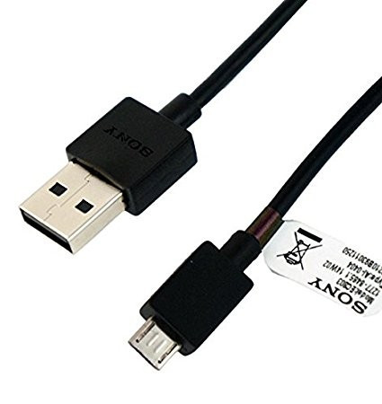 Sony EC-480 gyári USB - MicroUSB fekete adatkábel