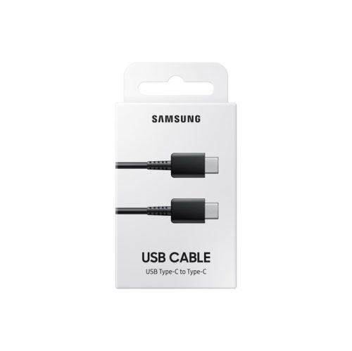 Bliszteres Samsung EP-DA705BBEGWW fekete gyári Type-C - Type-C adatkábel 1.0m