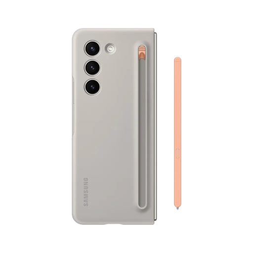 Samsung Galaxy Z Fold 5 gyári bézs hátlapvédő tok S Pen-nel (EF-OF94PCUEGWW)