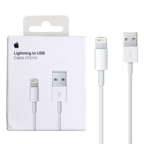 BLISZTERES Apple USB - Lightning (8Pin) gyári adatkábel 0.5m (ME291ZM/A) A1511